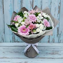 Букет цветов из:  Герберы, Альстромерии и Хризантемы #REPLACE_PRED# Стрижах