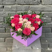 Цветочная композиция из Розы в коробке #REPLACE_PRED# Стрижах