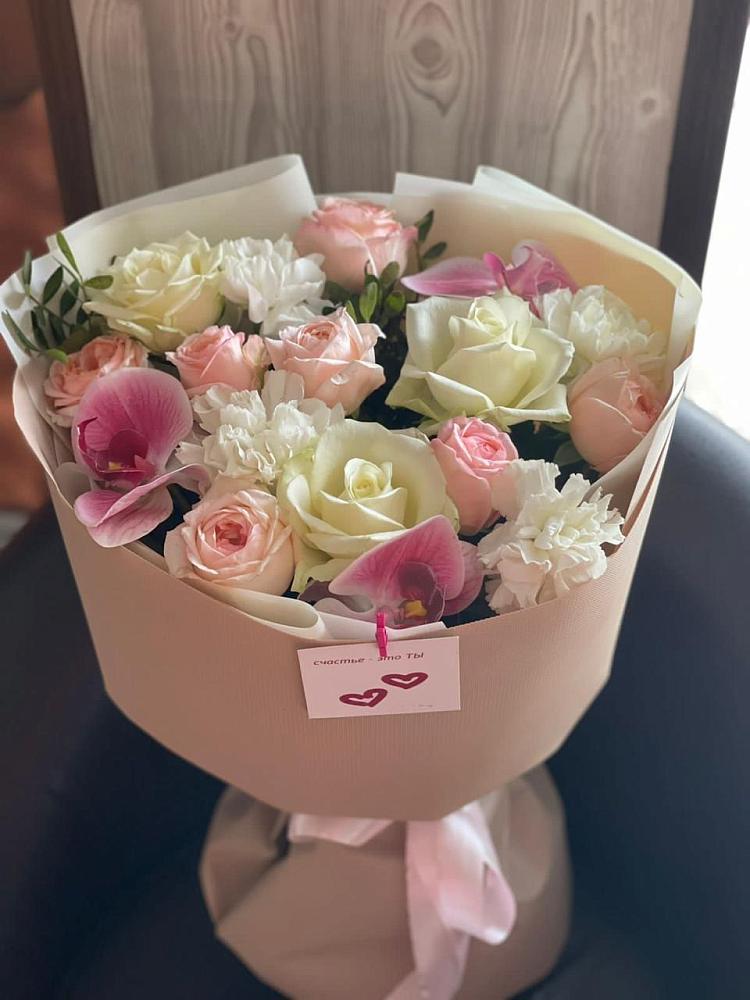 Букет цветов из: Орхидеи, Розы и Гвоздики в Стрижах