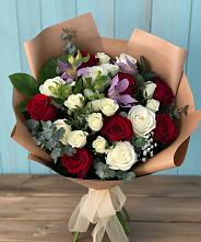 Букет цветов из:  Розы и Альстромерии в Стрижах