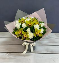 Букет цветов из:  Орхидеи и Розы #REPLACE_PRED# Стрижах