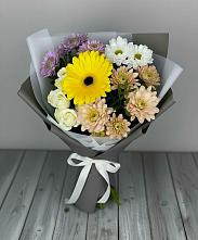 Букет цветов из:  Розы, Герберы и Хризантемы в Стрижах