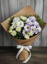 Букет цветов из:  Хризантемы и Розы в Стрижах