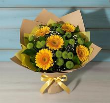 Букет цветов из:  Герберы и Хризантемы #REPLACE_PRED# Стрижах