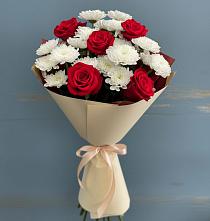 Букет цветов из:  Розы и Хризантемы в Стрижах