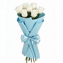 Букет 7 белых роз Проуд в Стрижах