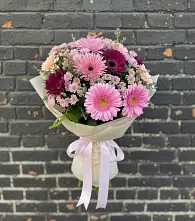 Букет цветов из:  Герберы и Хризантемы в Стрижах