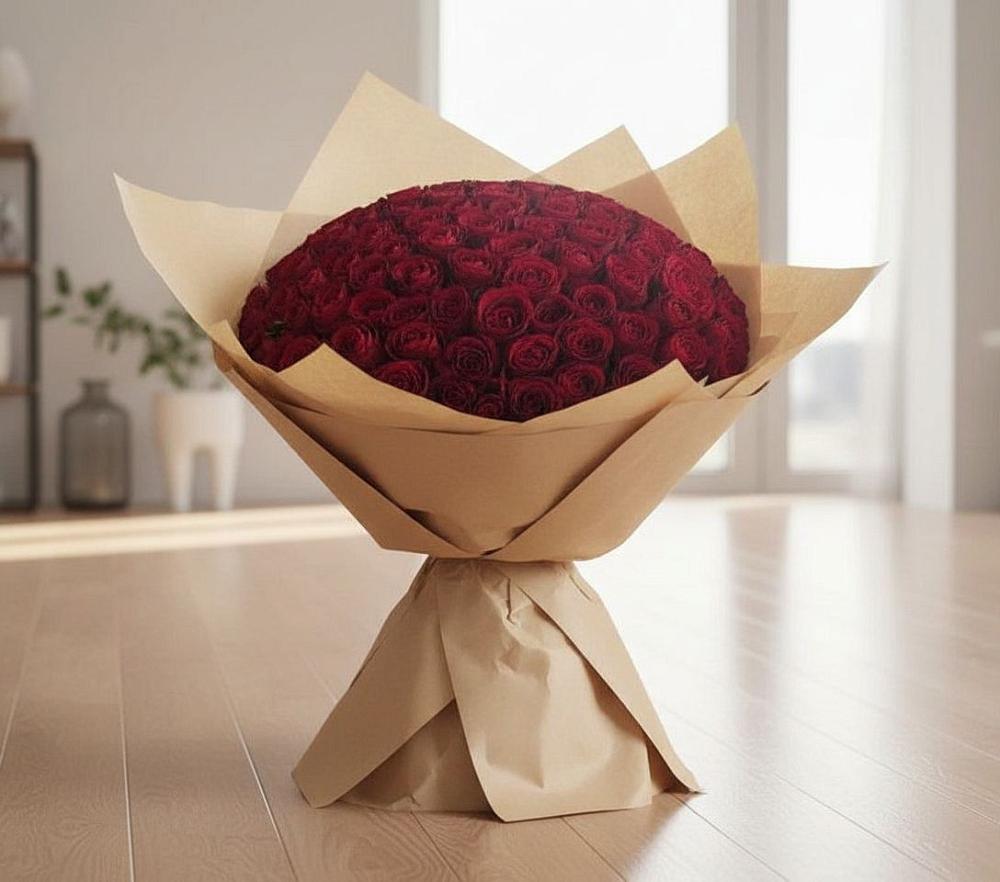 Букет 101 Красная роза в Стрижах