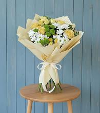 Букет цветов из:  Хризантемы и Розы #REPLACE_PRED# Стрижах