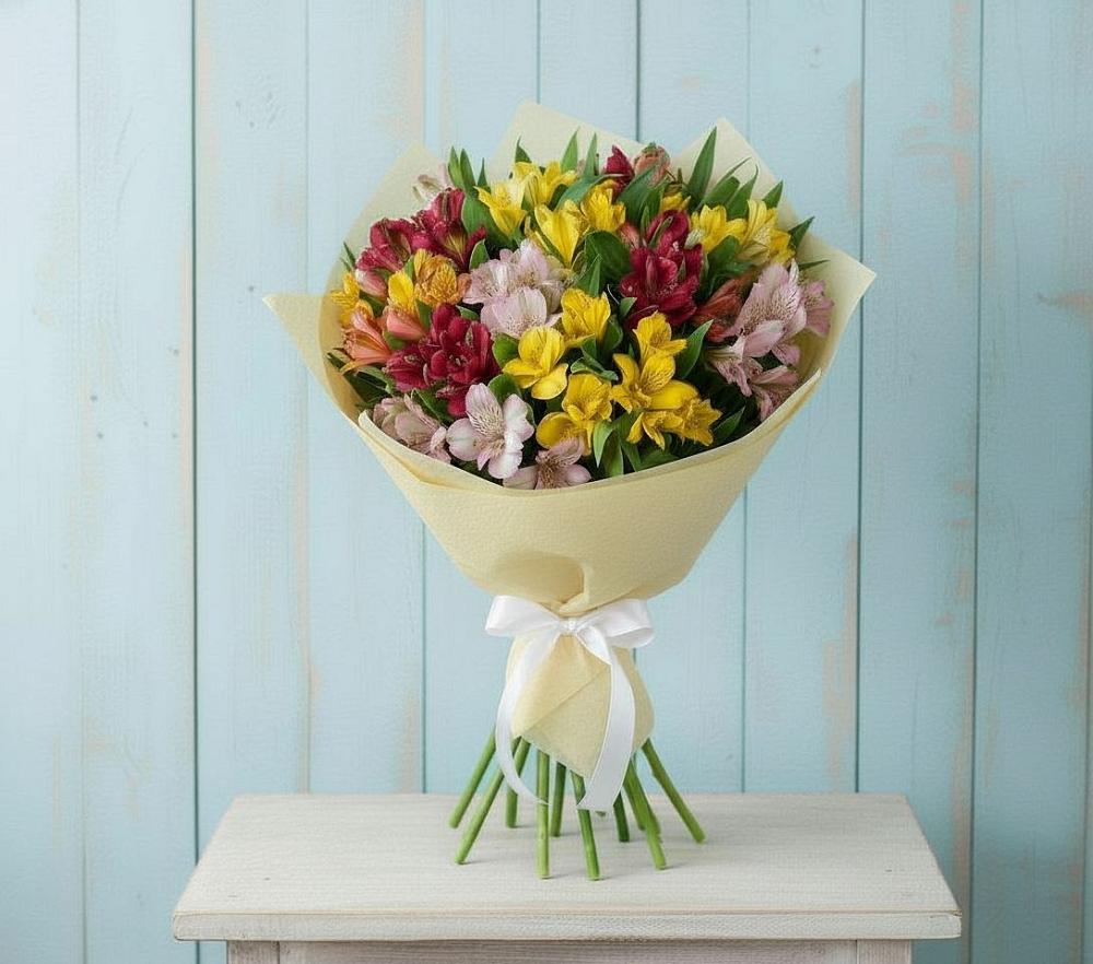 Букет цветов из: Альстромерии в Стрижах