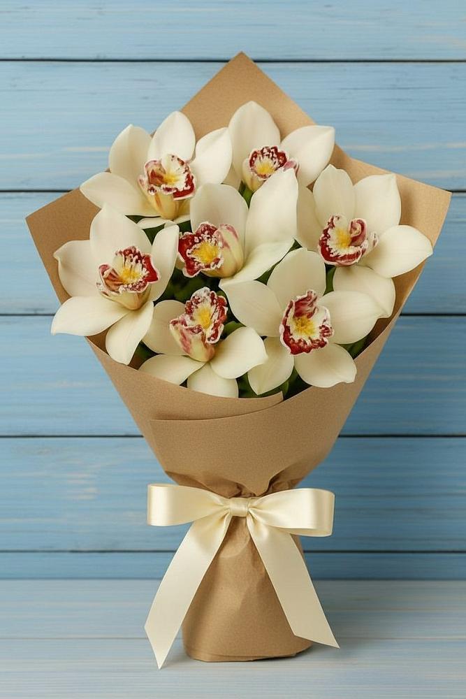 Букет цветов из: Орхидеи и Розы в Стрижах