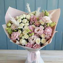 Букет цветов из:  Альстромерии и Розы в Стрижах